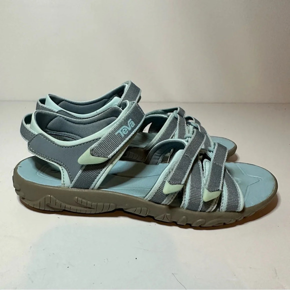 Teva Tirra 1019395Y Sandal Womens 4 Alaskan Blue Strappy Hikiing (166 Box 20) - Picture 1 of 9